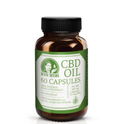 Capsules d'huile de CBD 5 % (20 mg par capsule) de Sensi Seeds
